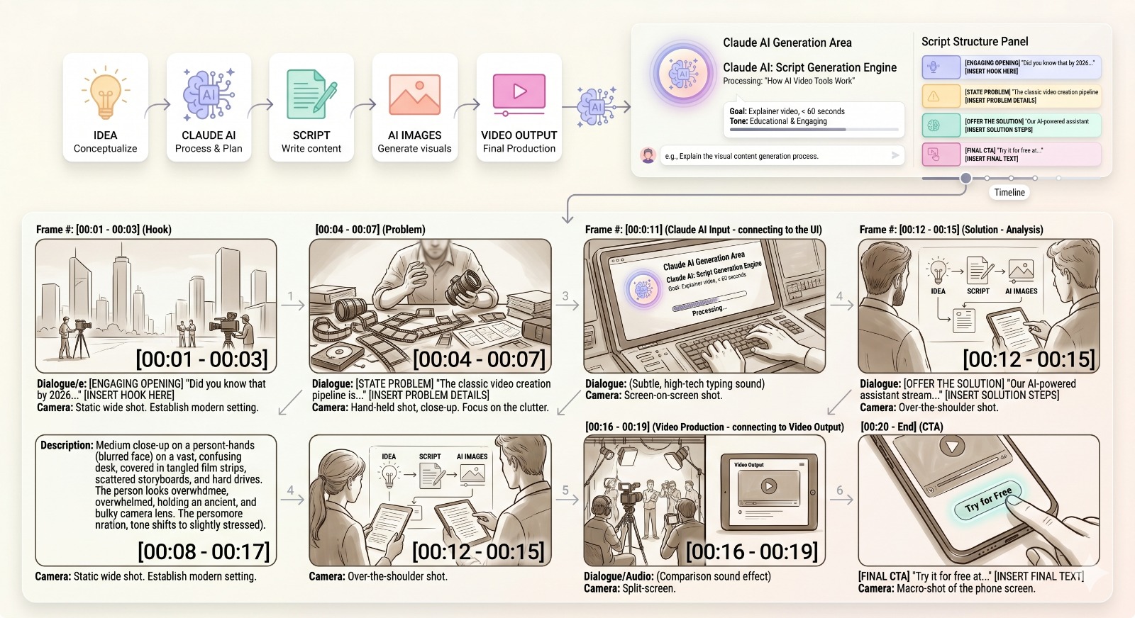 AI voice tools allow you to generate natural voiceovers with customizable tone, speed, and emotion.