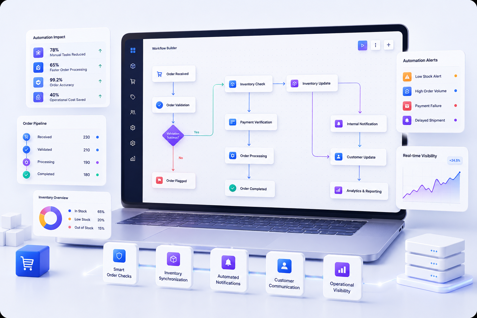 Dashboard showing the new workflow