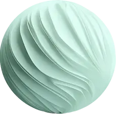 Abstract 3D sphere representing award-winning AI and development services by Parix.ai