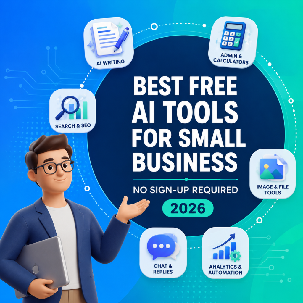 Best Free AI Tools for Small Business in 2026 (No Sign-Up Required)