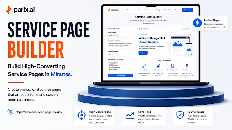 AI Service Page Builder