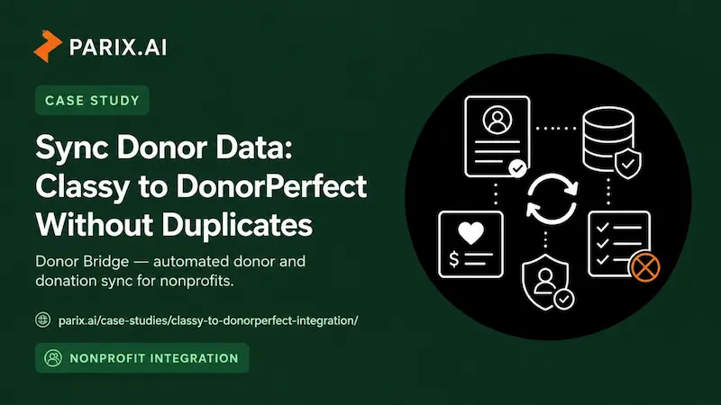 Donor Bridge — Ending the Duplicate-Donor Headache for Nonprofits