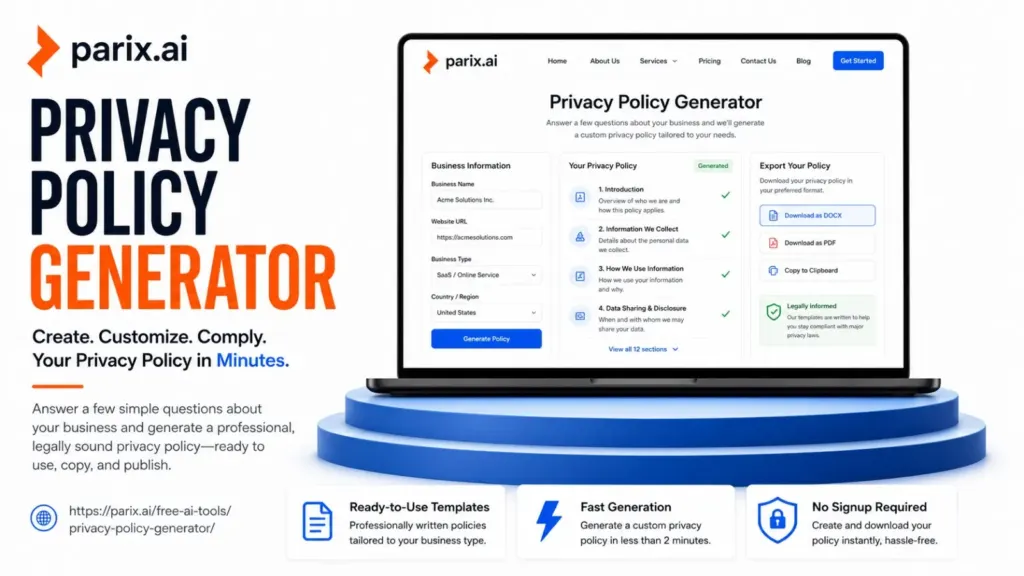 Privacy Policy Generator