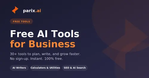 Parix.ai Free AI Tools — 官网预览图
