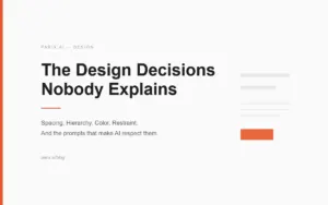 The Design Decisions Nobody Explains (And Why They Make or Break a Page)